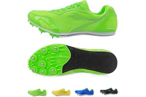 QIXFYZE Leichtathletik-Spikes-Schuhe, Rennsport, Springen, Sprinten, Laufen, Spikes, atmungsaktiv, Spikes, Unisex, Laufen für Herren, Damen, Jugendliche, Jungen, Leichtathletik