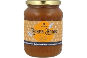 ‎Q HONEY Reiner Roher Buchweizenhonig 100% Natürlich, Ungefiltert, Unbeheizt, Nicht Pasteurisiert 1 kg