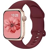 Yoohoo Apple Watch kayışı 41 mm 40 mm 38 mm 49 mm 45 mm 44 mm 42 mm ile uyumlu, yumuşak silikon spor yedek kayış, iWatch Ultr