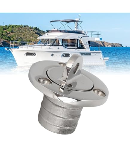 Tappo di scarico per imbarcazione marina con manico a T, tappo di scarico in acciaio inox, tappi in gomma intrecciati, accessori per barche per fori da 32 mm