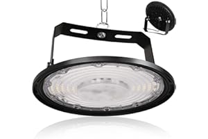 JBdusn 200W Faretto LED UFO Industriale, 6500K UFO Lampada da Officina Industriale con staffa, Super Luminoso 252 LEDs High Bay Light UFO Plafoniera LED per Garage, Magazzini, Stadio Coperto