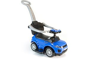 LEMODO Rutschauto mit Schiebestange | Rutschfahrzeug ab 1 Jahr | Rutscherfahrzeug mit Sicherheitsbügel | Kinderfahrzeug mit Staufach und Sound-Lenkrad | Kinderspielzeug zur Motorikförderung