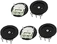 uxcell 5Pcs 16mmx2mm 10K ohm Stereo Volume Control Wheel Potentiometer B103