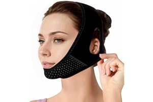 AONAT V Gesichtsmasken, Wiederverwendbare V-Linienmask, Doppelkinn Maske Entferner, Doppelkinn Reduzierer, Gesichtslifting Gurt für Straffung und Kontur, Atmungsaktiv & Hautfreundlich?Schwarz?