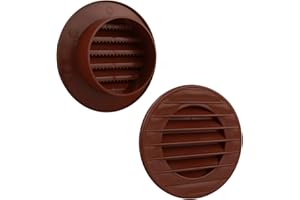 MKK - 17969 - Griglia di ventilazione Griglia di scarico Zanzariera Ø 100 mm bianco grigio marrone mattone rosso