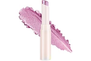 BUTBU Long Lasting Eyeshadow Stick, Fard a Paupiere Creme Très Pigmentée, Jelly Jewels Glitter Stick Paillettes, Longue Durée, Sensation de Rosée, Chatoyant, Intense en Couleurs