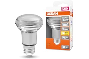 OSRAM LED Star R63 LED Lampe für E27 Sockel, Reflektor-Lampe, Glas-Design, 350 Lumen, warmweiß (2700K), Ersatz für herkömmliche 60W Glühbirnen, nicht dimmbar, 1er-Pack