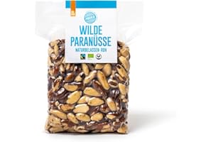 ‎PAKKA Bio Fairtrade Premium Paranüsse, 1000gr – 1 kg, Öko & Fair roh, Faire Bolivien Amazonas Paranusskerne Brazil Nuts, Nüsse, Kerne, vegan, Familienpackung, Value-Pack