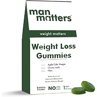 Man Matters Weight Loss ACV Gummies - Apple Cider Metabolism Booster Tablets, Appetite Suppressant Capsules and Fat Burners for Men (One Month Pack)