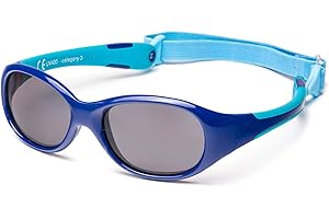 Kiddus Baby Sonnenbrille, Baby Mädchen & Baby Jungen, Kinder 0-1,5 Jahre, 100% UV-Schutz, Flexible Rahmen, Reisezubehör