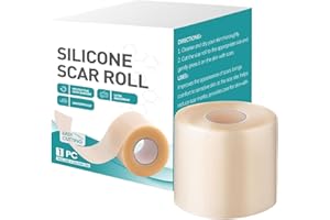FILVCZT Silikon -Narbenflecken, Hydrocolloid -Rollen, Hydrocolloid -Patch -Bandagen Mit Schnell Heilender Unterstützung Und Wiederverwendbares Design, 4,4x5,2x4,4x4cm, Für Erwachsene, Kinder, Verbrennungen