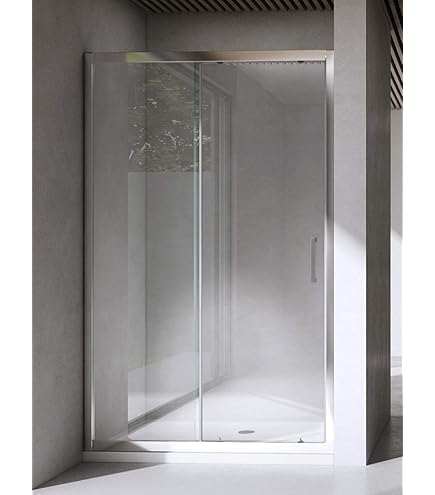 Box Doccia Scorrevole GT-LUX 125x190cm - Vetro 6mm Trasparente Per Nicchia