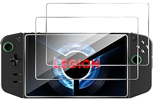 GIOPUEY [2 Pack Cristal Templado Compatible con Lenovo Legion Go, Vidrio de Alta Transmitancia, Inastillable, Funda Compatible, Protector Pantalla para Lenovo Legion Go
