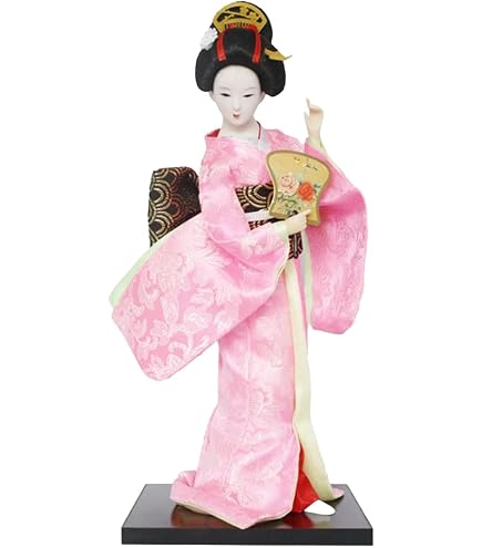 Lot De 6 Figurines Japonaises Kimono Filles - Décoration De Table Mignonne Et Colorée | Idée Cadeau Anime