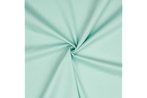 VmG-Store Baumwollstoff Uni 100% Baumwolle Oeko-Tex Meterware ab 50cm über 70 Farben zur Auswahl (22 Minze, 50 x 148cm)