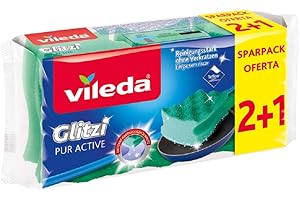 ‎VILEDA Vileda Glitzi PurActive Reinigungsschwamm, 2+1 Sparpack