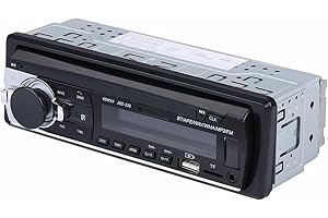 NK Auto Radio Coche - 1 DIN - 4x40W - Bluetooth 5.0, Función AUX, Reproductor MP3 y x2 USB, FM Sonido Estéreo, Llamadas Manos Libres, Mando para Control Remoto, Pantalla LCD, iOS & Android (eMark)