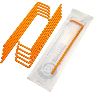 Plastic bord Plat oranje Rond vormig PP 22 cm (50 stuks