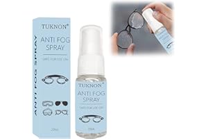 TUKNON Spray Anti Appannamento Occhiali, Anti Fog Spray, Antifog Spray, 20 ml Spray Antiappannamento, per Occhiali Lens, Occhiali, Maschere Sci, Occhiali da Sole
