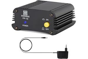 Pronomic PP-10 Phantomspeiseadapter (für 1 Kondensatormikrofon, platzsparend, robust, inkl. Netzteil) schwarz