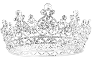 Makone Gold Crowns for Women Crowns and Tiaras Hair Accessories for Wedding Prom Bridal Party Halloween Costume Christmas Gifts - Crown 9