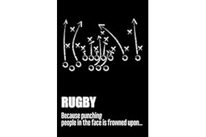 Rugby notebook: Journal, Diary. Blank Lined Pages. Funny cover. Great gift idea for rugby fan, player or coache!