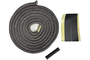 Hark Kaminofen Türdichtung 2m ø 10x10mm, Rund-Kordeldichtung. Für Modelle: Alero 1, Alero 2, Opera, Tiamo, Veris