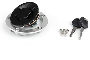 Artudatech Motorbike Oil Cap, Fuel Cap, Motorcycle Petrol Cap, Fuel Gas Tank Cap Cover Lock With Keys for KA-WA-SA-KI Ninja ZX6R ZX10R ZX14R Z750 Z800 ER400 ER650
