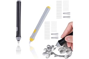 Mein HERZ 2 Pack Battery Operated Pencil Eraser with 44 pcs Replaceable Rubbers Refill Automatic Pencil Eraser Refill 2.3mm/5mm for Artist Drawing, Painting, Sketching, Drafting, Architectural Plans