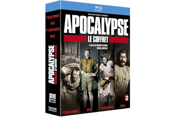 Coffret 6 Blu Ray Apocalypse - La 1ère Guerre Mondiale - Hitler - La 2ème Guerre Mondiale - Staline
