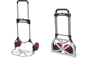 MAGNA CART Magnacart Faltbare Sackkarre - Tragfähigkeit bis zu 90KG - Transportwagen - 50 x 45 x 98 CM - Leichtes Aluminium
