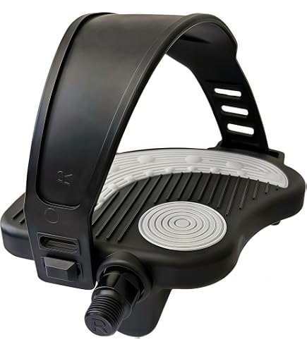 heimtrainer pedale knacken 1 Paar Premium mit Riemen - 9/16