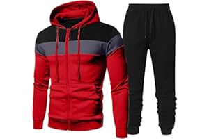MXETWJEL Mens Tracksuit Set Full Zip Hoodie Top Bottoms Drawstring Joggers 2 Piece Sets Full Sleeve Hooded Gym Sweatsuits Plain Yoga Pants Outfit Clearance Drawstring Waistband Casual Athletic Sets Size S-3xl