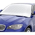 Car Windscreen Cover Magnetic Car Windshield Cover Car Windshield Cover UV Protection Dustproof and Waterproof Snow Cover for SUV, Truck and Car, All Weather