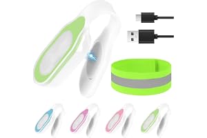 Ainiv Nattlampa klämma på ficklampa, uppladdningsbar LED stark magnetisk klämlampa, 3 belysningslägen silikon handsfree klämm