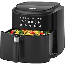 Friggitrice ad aria Haier Serie 5, 9 in 1, Display, Cuocere, Arrostire, Grigliare, Cottura Lenta