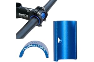 BNVB Adaptateur de potence de vélo,Guidon réducteur de Tige 31,8 mm à 25,4 mm en alliage d'aluminium, adapteur, entretoises, feuille de conversion pour guidon de VTT