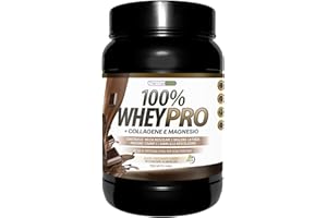 FARMAFUSION Proteine del Siero del Latte con Collagene e Magnesio | 43 Grammi di Proteine pure per dose | Aumenta la massa muscolare | Protegge e lubrifica le articolazioni, 1000 g Cioccolato