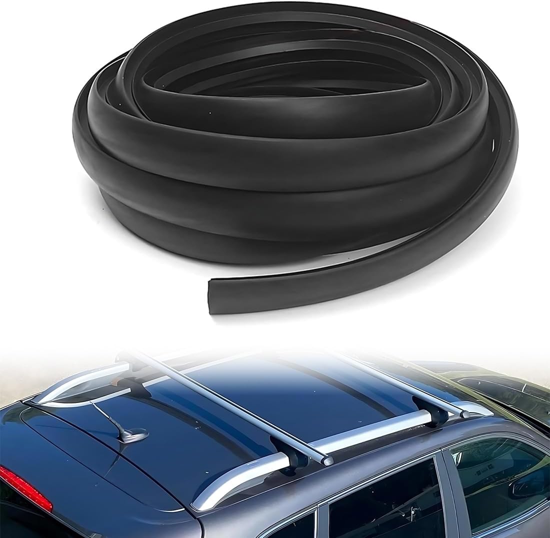 UIEXAY Baca De Coche Tira De Goma Disponible Durable Durable Universal Del Lacre De La Barra De Techo Del Coche De L200Cm-W2.3Cm Baca Portaequipajes Cortable