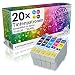 Produktbild N.T.T.® 20 x Stück XL Druckerpatronen / Tintenpatronen kompatibel zu T1631XL-T1634XL Epson WorkForce WF-2010W, WF-2510WF, WF-2520NF, WF-2530WF, WF-2540WF, WF-2630WF, WF-2650DWF, WF-2660DWF
