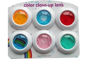 HAFOKO Mini Close Up Color Colorful Lens Filter Set kompatibel für Instax Mini 8/8+/9 Sofortbildkamera, 6 Stück