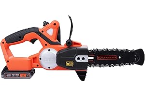 BLACK+DECKER Black & Decker, Akumulatorowa pilarka łańcuchowa 18V, 2.0 Ah, akumulator litowo-jonowy, GKC1820L20