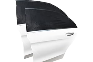 PAWARSO Tendine Parasole Auto per Bambini, 2 Pezzi di Protezione Solare Auto, Tendine Parasole per Finestrino Laterale, Blocca i Raggi UV, Anti-zanzara e Antipolvere per Proteggere Bambini e Animali Domestici
