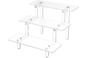 Grarry Acryl Display Ständer, 24CM Funko POP Ständer, Cupcake Ständer, Acryl Riser Display Regal für Amiibo Figuren Dessert Hautpflege Lippenstift Nagellack Schrank, Gewürze Gestell