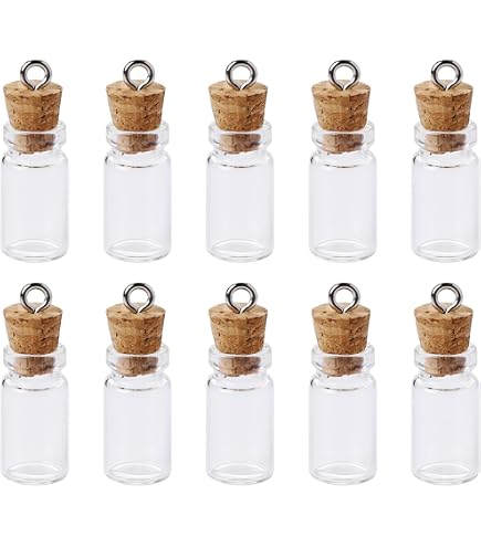 12 Transparente Kunststoff-Flaschen Mit Korkverschluss – 57 Ml Mini-Phiolen Für Party, Geschenke Und Nachrichten