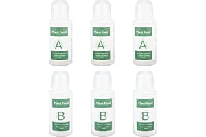 QCWWY Pokarm dla Roślin Hydroponicznych (łącznie 600 ml), Składniki Odżywcze A i B w Pomieszczeniach Pokarm dla Roślin Rozpuszczalny w Wodzie Nawóz Stały do ​​upraw Rolniczych i