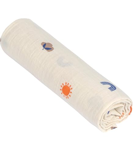 LÄSSIG Lot De 3 Mousselines Bébé Little Mateys Royal Blue - Couvertures En Coton Bio 85x85cm Pour Emmaillotage, Doudou Et Crachoir