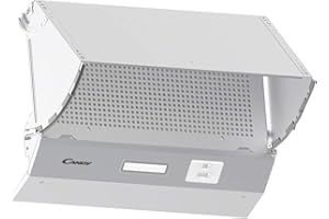 Candy CBP612/4W 60 cm Integrated Cooker Hood, Slider Control, Stainless Steel