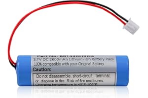 HOSIFIY 3,7 V 2600 mAh wiederaufladbarer Lithium-Ionen-Akku mit XH2.54-Anschluss
