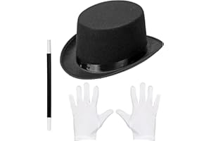 W WIDMANN MILANO PARTY FASHION Widmann 00130 - Kit di travestimento per bambini, cappello magico, bacchetta magica, guanti, magia, accessori per carnevale, feste a tema